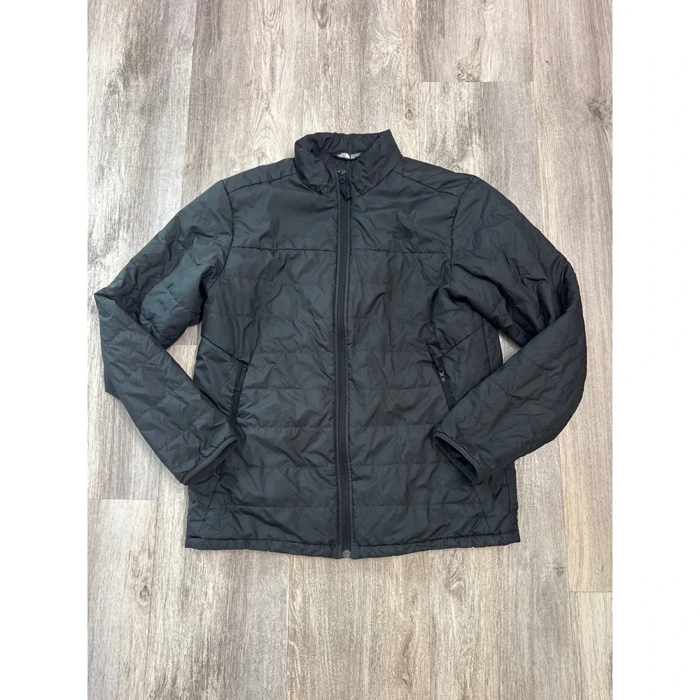 The North Face Mens Junction Insulated Jacket Black Puffer Full Zip Medium